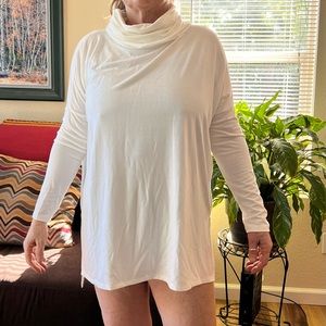 cotton Rayon blend creme top